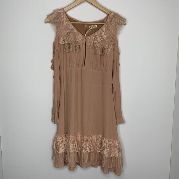 For Love And Lemons Claire Pleated Ruffle Dress - Picture 4 of 16